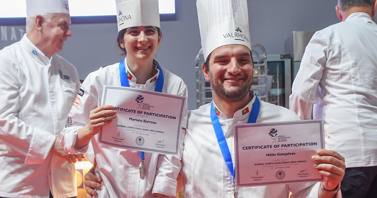 Talentos culinários portugueses são premiados em competição internacional